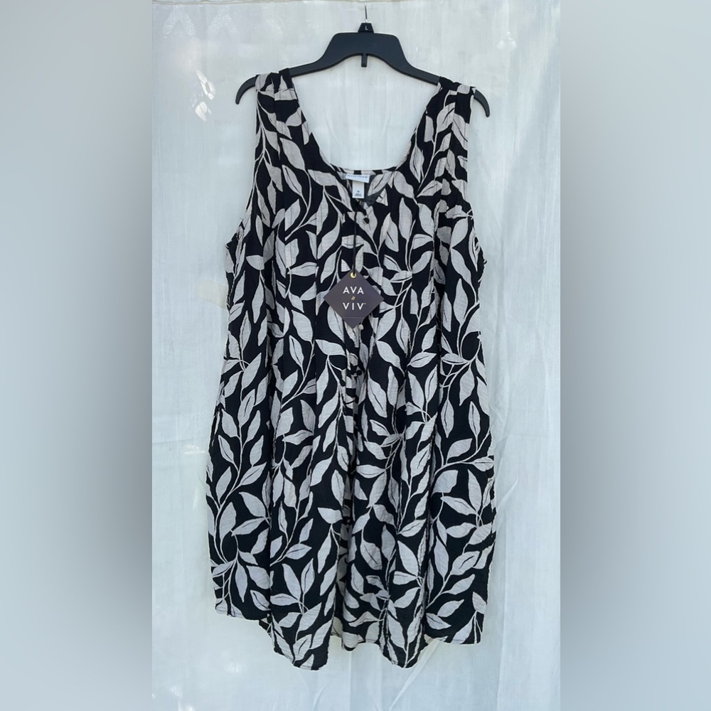 Women’s Flare Mini A-line Dress 1X - Picture 2 of 5